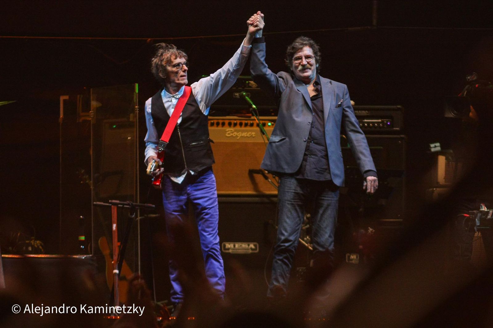 Luis Alberto Spinetta y Charly García en Las Bandas Eternas, 2009